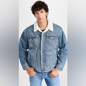Levi’s Denim Sherpa Trucker Jacket